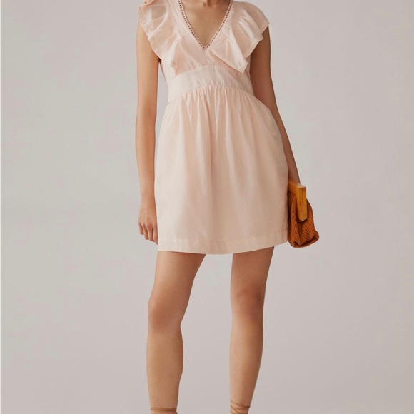Anthropologie V-Neck Plunge Tunic Mini Dress - Picture 7 of 14